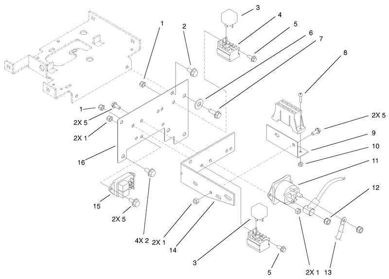 Hoodstand Electrical Mounting Assembly