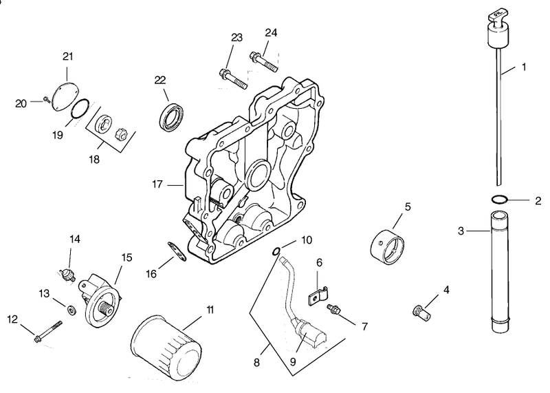 Oil Panlubrication Assembly Kohler Model Ch15s 44533
