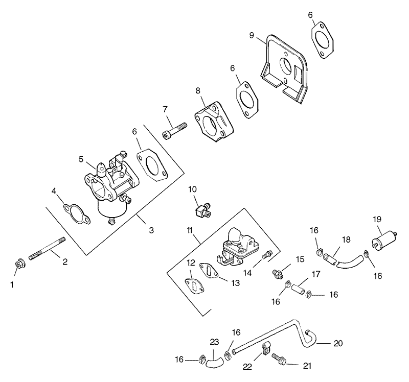Fuel System Assembly Kohler CH15S 44533