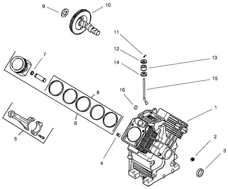 Group 2 Crankcase model 73470 Only