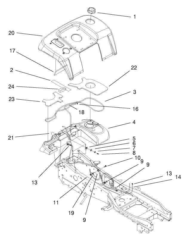 Fender and Fuel System Assembly