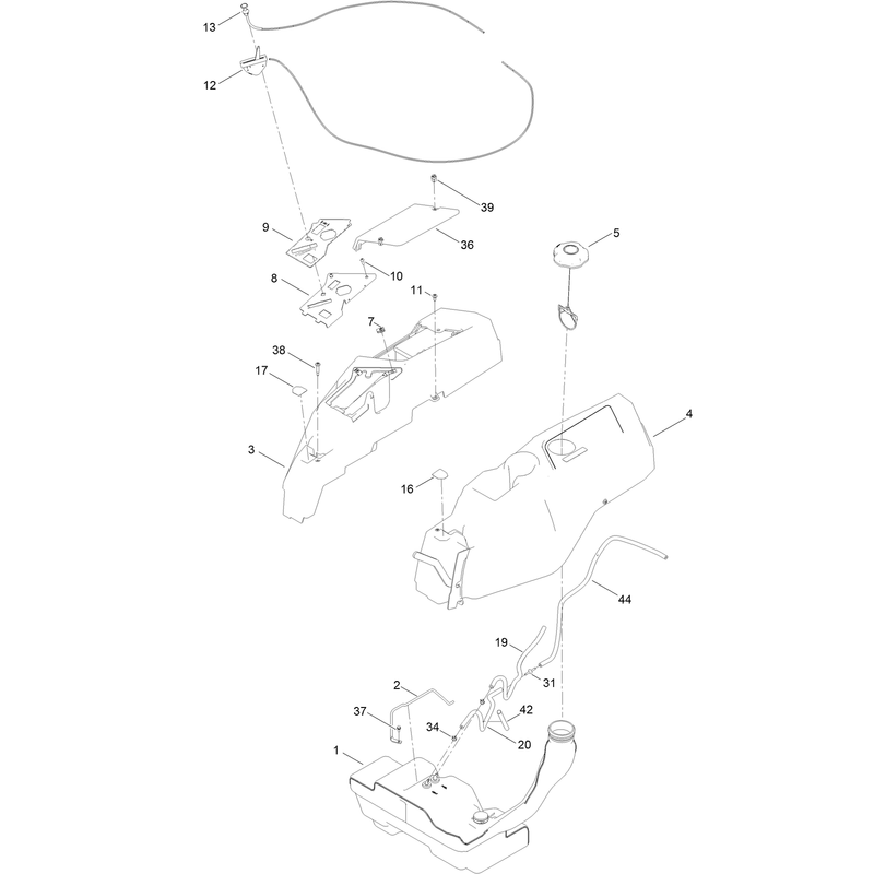 Body Styling and Fuel Pod Assembly