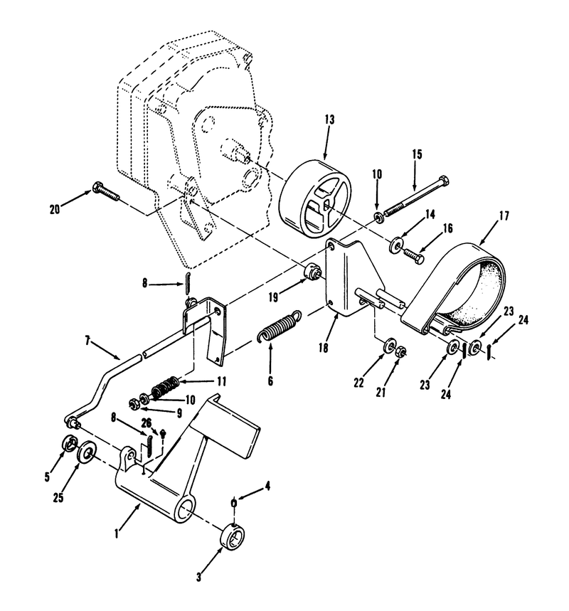 Clutch Brake And Speed Control Linkage