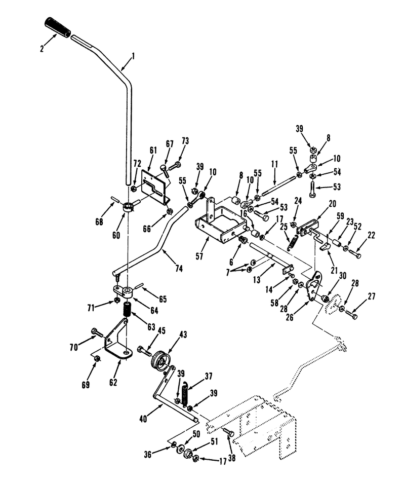 Clutch Brake And Speed Control Linkage