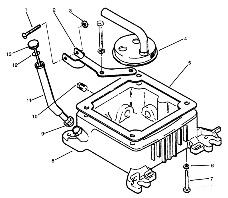 Oil Fill Tube Bracket and Base