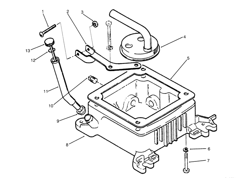 Oil Fill Tube Bracket and Base