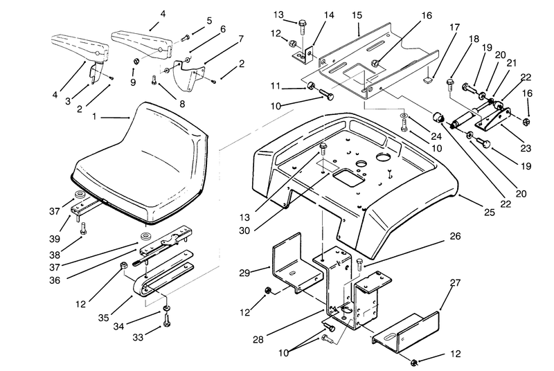 Seat Fender And Fender Supports