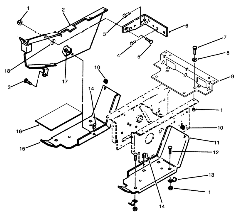 Belt Guard And Footrest Assembly