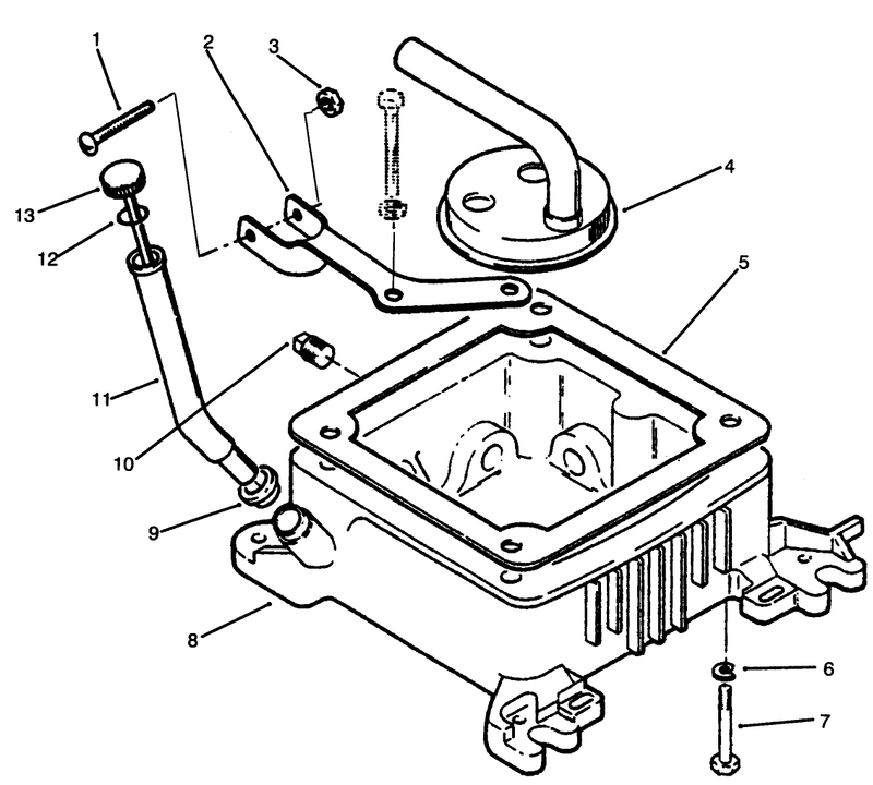 Oil Fill Tube Bracket and Base