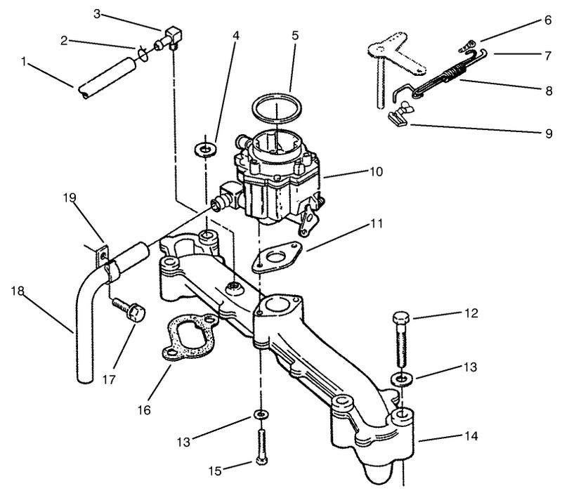 Intake Manifold and Carburetor