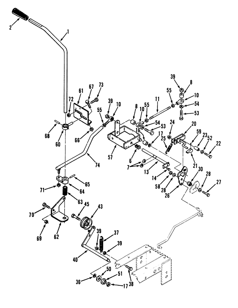 Clutch Brake And Speed Control Linkage