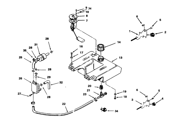 Throttle Choke And Fuel Controls