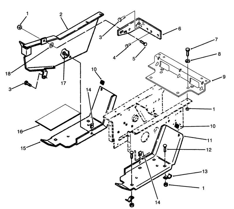 Belt Guard And Footrest Assembly