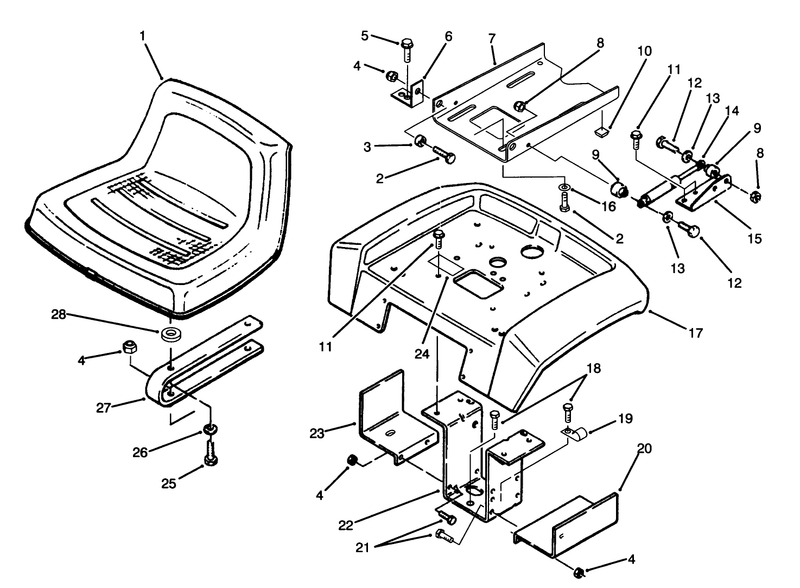 Fender And Seat Assembly