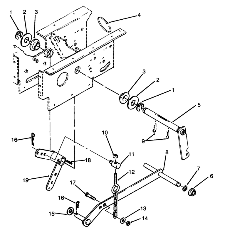 Hydrostatic Lift Linkage Assembly