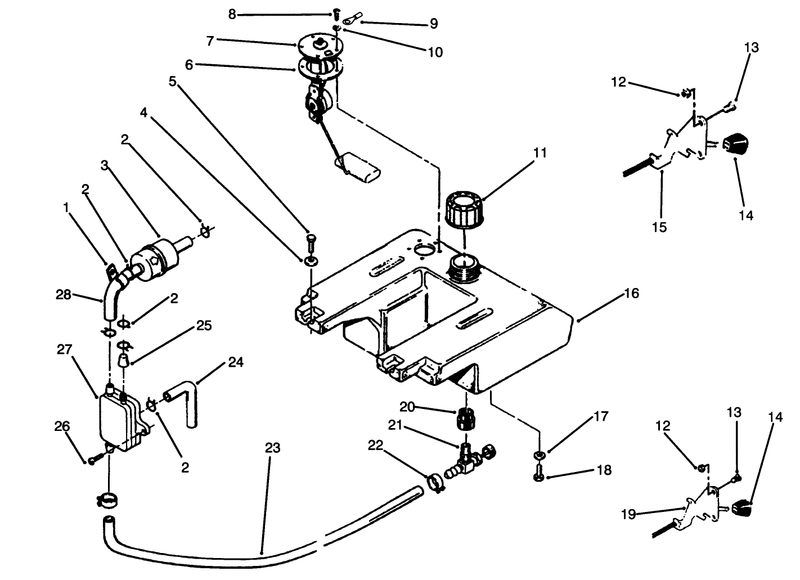 Throttle Choke And Fuel Controls