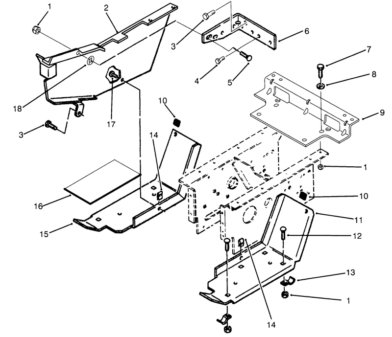 Belt Guard And Footrest Assembly