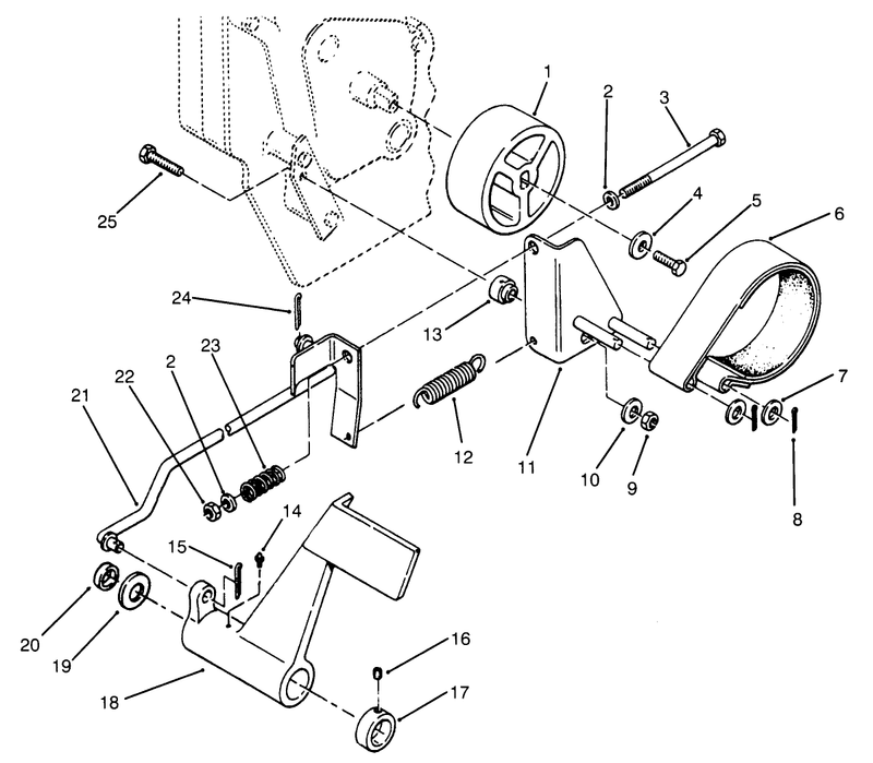 Brake Pedal and Linkage Assembly