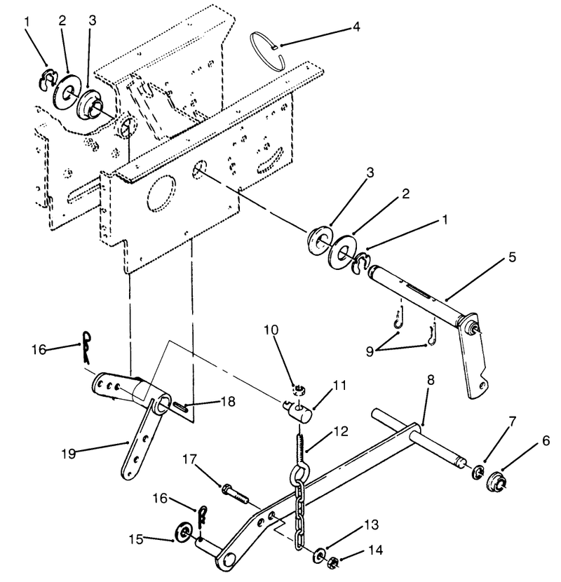 Hydrostatic Lift Linkage Assembly