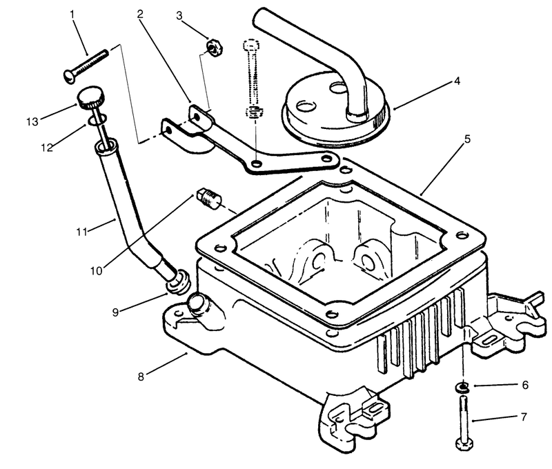 Oil Fill Tube Bracket and Base