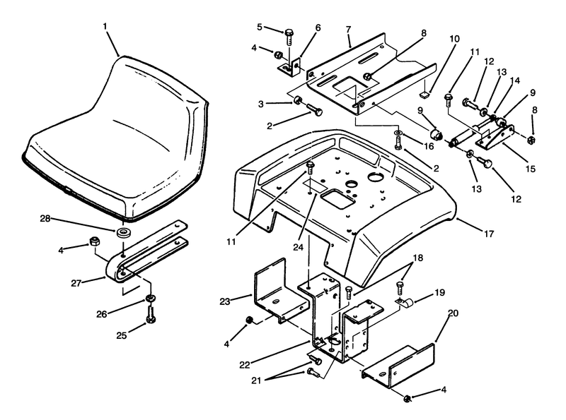 Fender And Seat Assembly