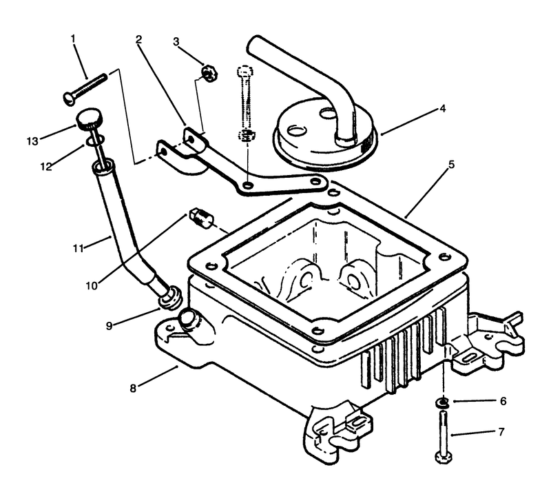 Oil Fill Tube Bracket and Base