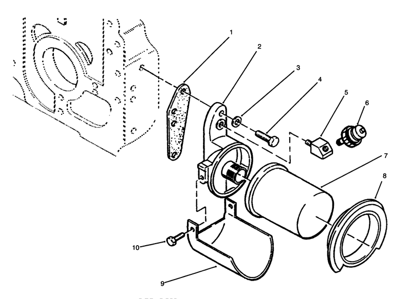 Oil Filter And Low Oil Pressure Cut Off Switch