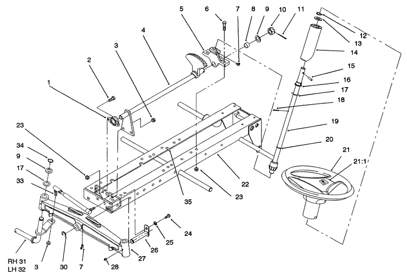 Frame Axle And Steering System