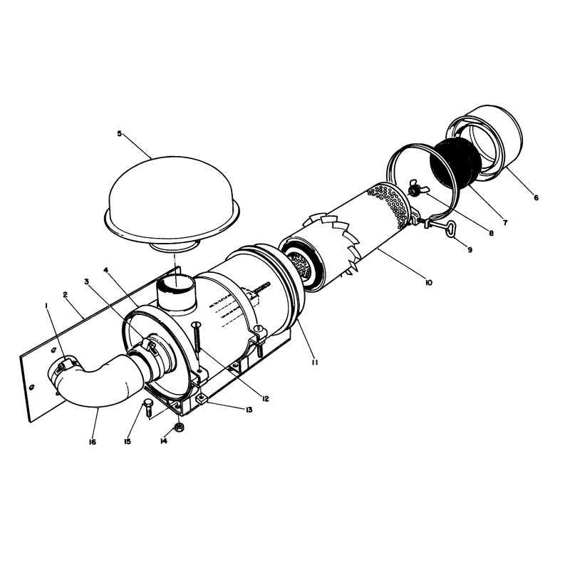Remote Air Cleaner Kit No 55-8460 Optional