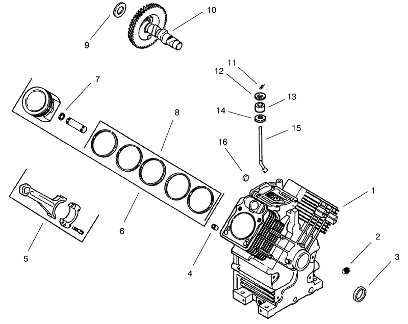 Group 2 Crankcase models 73540 and 73541