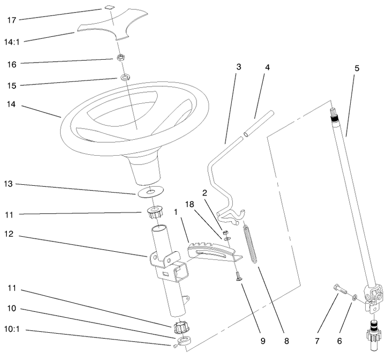 Manual Steering And Tilt Assembly