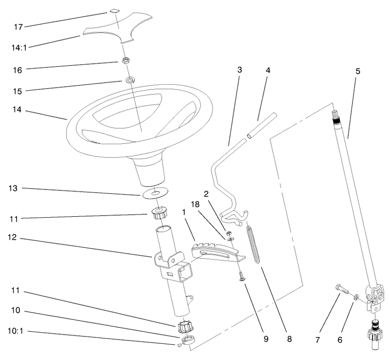 Manual Steering and Tilt Assembly
