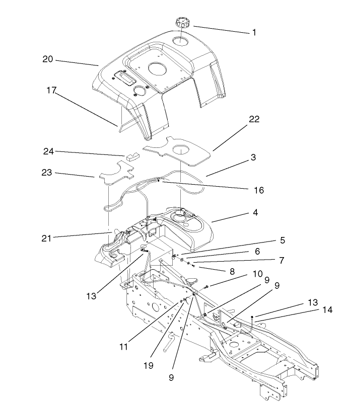 Fender and Fuel System Assembly