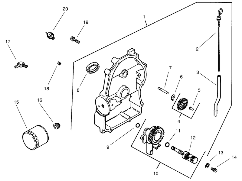 Group 3 Oil Pan Lubrication model 73471 Only