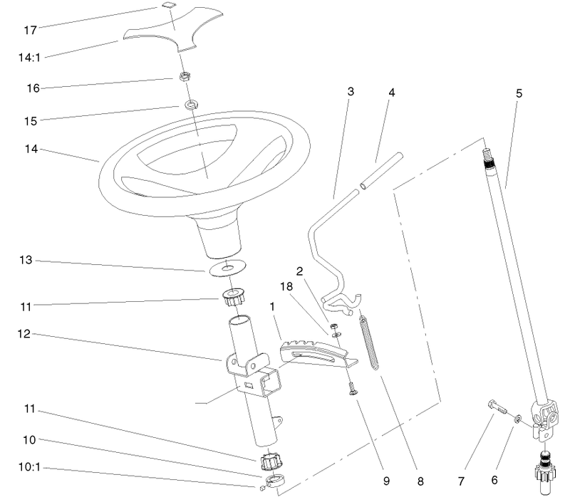Power Steering and Tilt Assembly