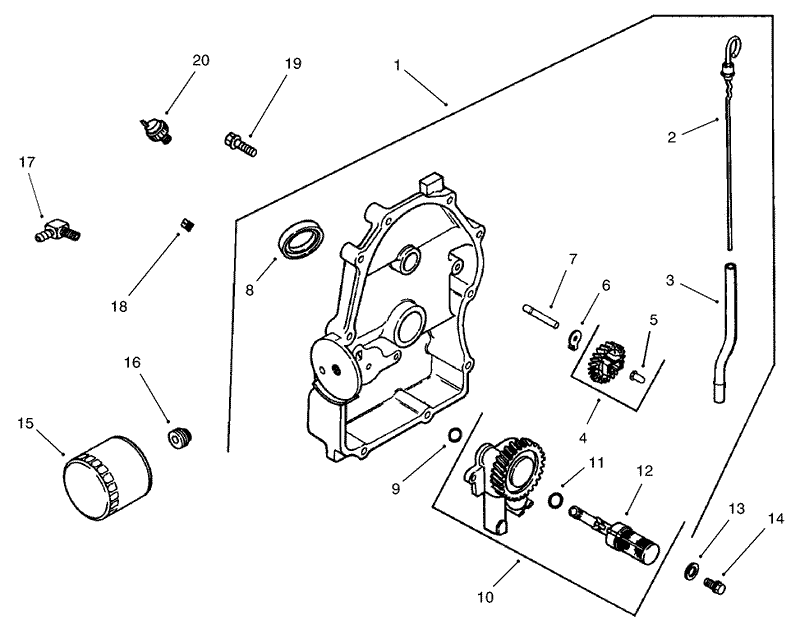 Group 3 Oil PanLubrication Assembly