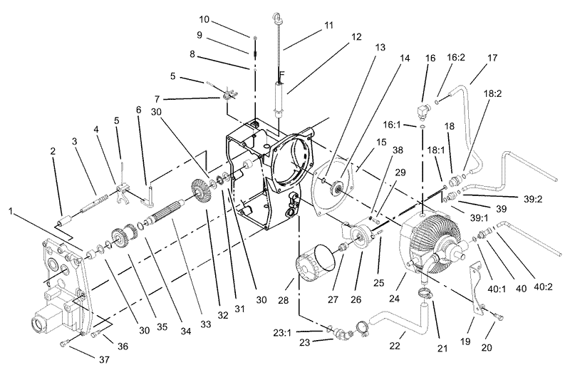 Hydro Transaxle Assembly continued