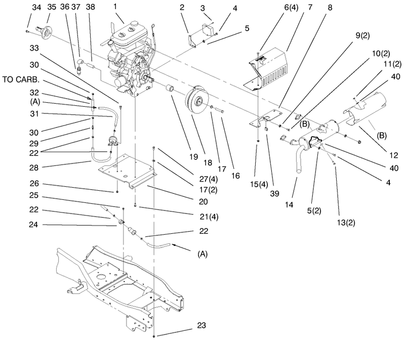 Liquid Cooled Gas Engine Assembly