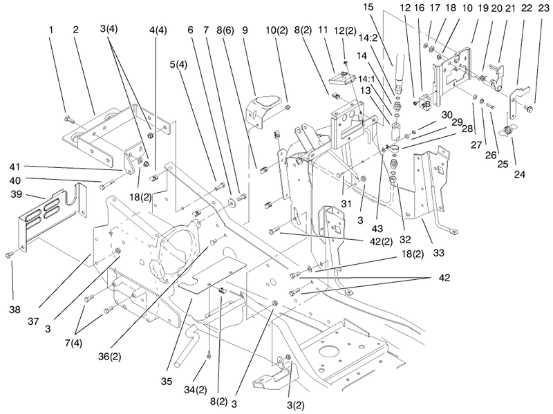 Steering Tower And Fuel Tank Assembly