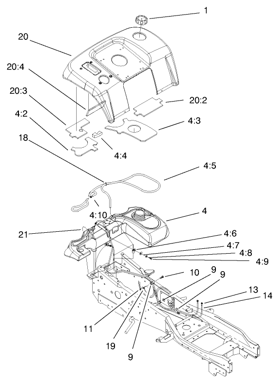 Fender and Fuel System Assembly