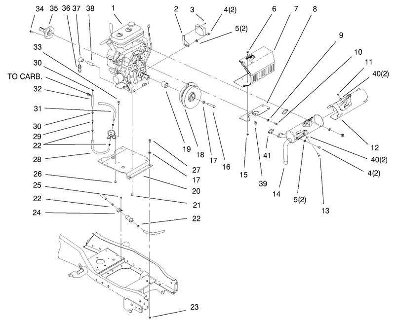 Liquid Cooled Gas Engine Assembly