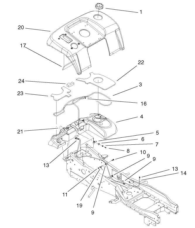 Fender and Fuel System Assembly