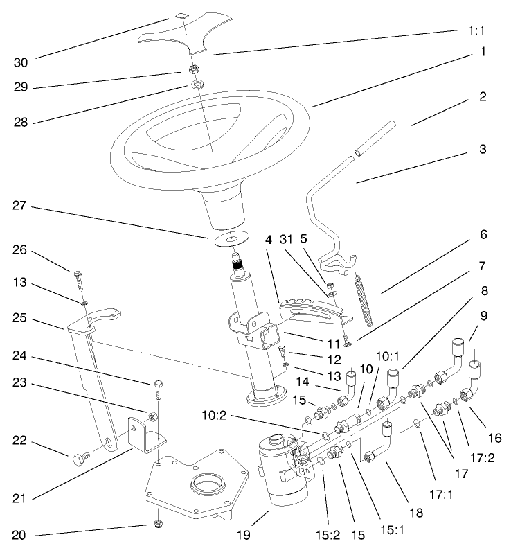 Power Steering and Tilt Assembly