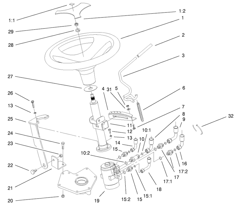 Power Steering and Tilt Assembly