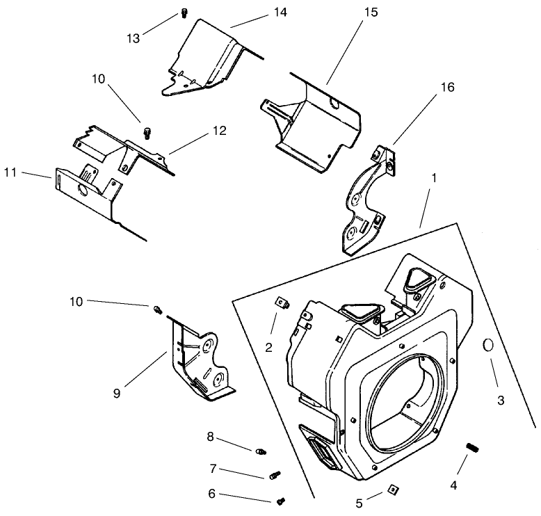 Group 6 Blower Housing and Baffles