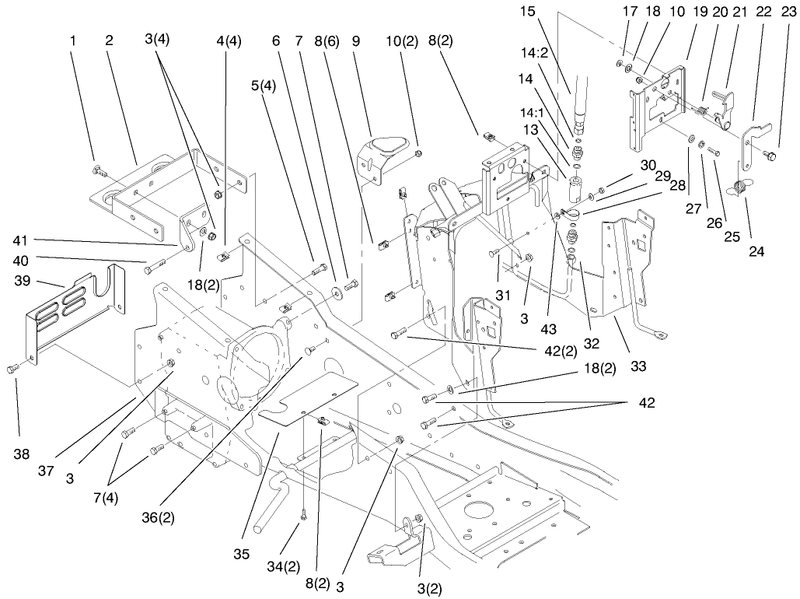 Steering Tower And Fuel Tank Assembly