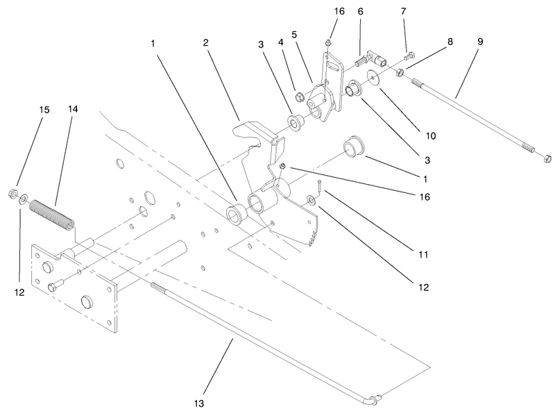Lower Parking Brake Assembly