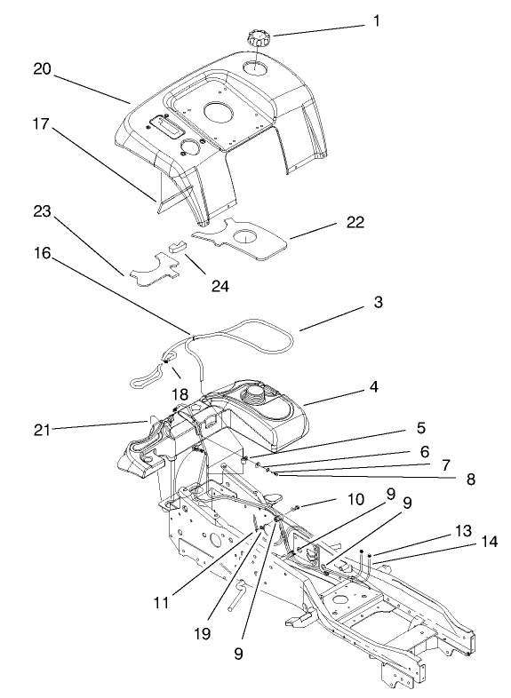 Fender and Fuel System Assembly