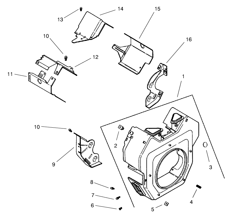 Group 6 Blower Housing and Baffles