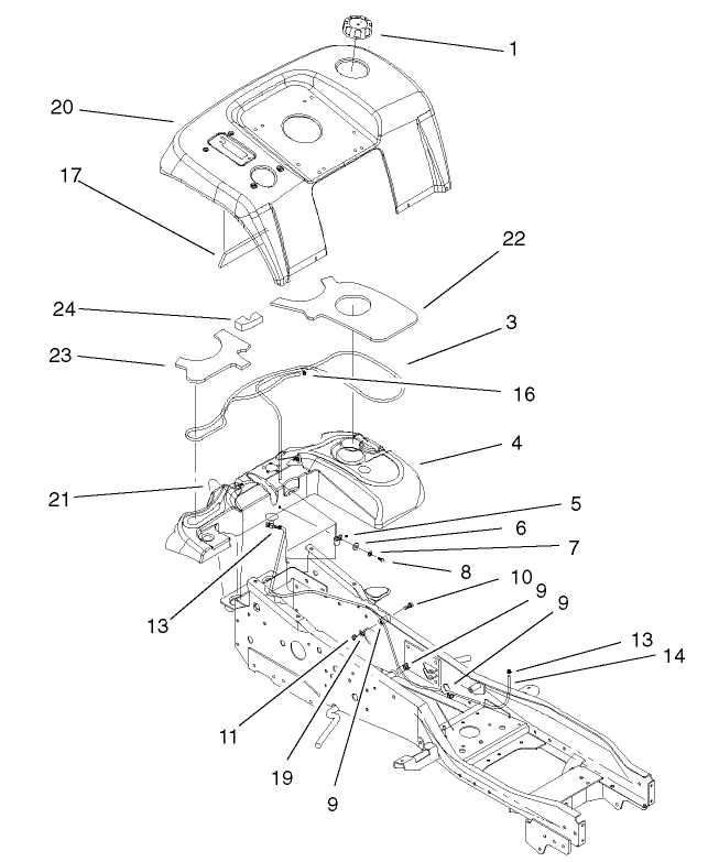 Fender and Fuel System Assembly